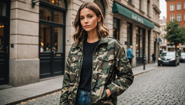 Discover the perfect camo jacket for women's urban style